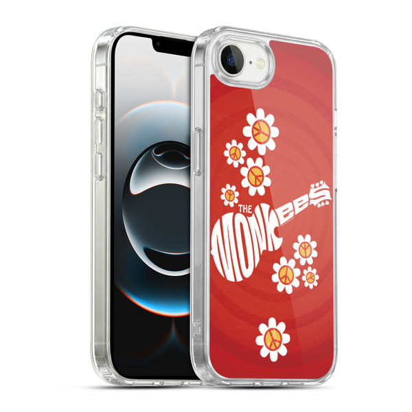The Monkees Graphics Pattern In Red Soft Gel Case for Apple iPhone 16e / Apple iPhone 17e & MagSafe