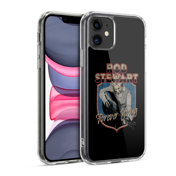 Rod Stewart Art Forever Young Soft Gel Case for Apple iPhone 11