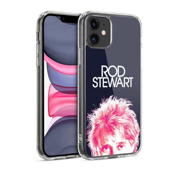 Rod Stewart Art Neon Soft Gel Case for Apple iPhone 11