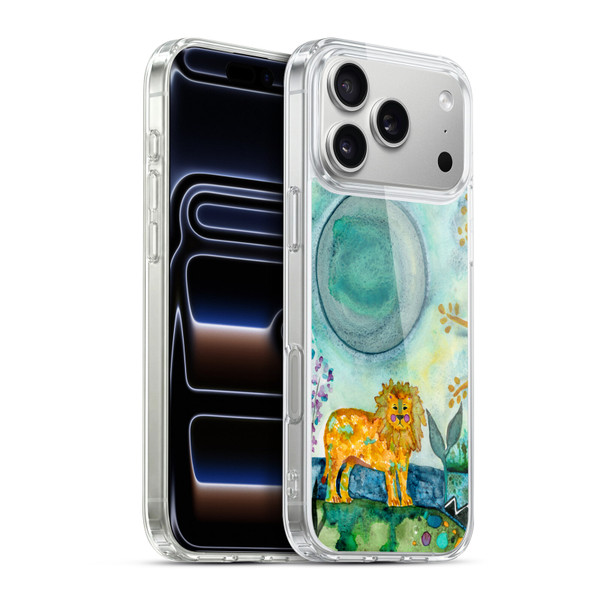 Wyanne Animals 2 Painted Lion Soft Gel Case for Apple iPhone 17 Pro Max
