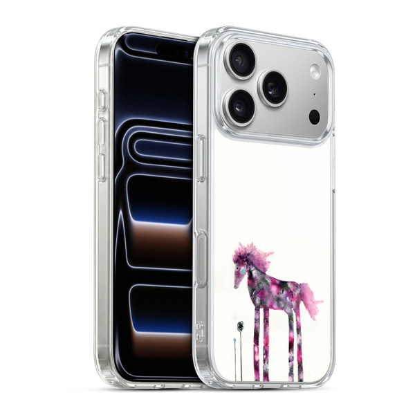 Wyanne Animals 2 Pink Painted Pony Soft Gel Case for Apple iPhone 17 Pro
