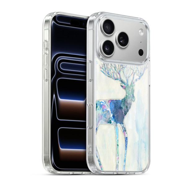 Wyanne Animals 2 Watercolour Blue Deer Soft Gel Case for Apple iPhone 17 Pro