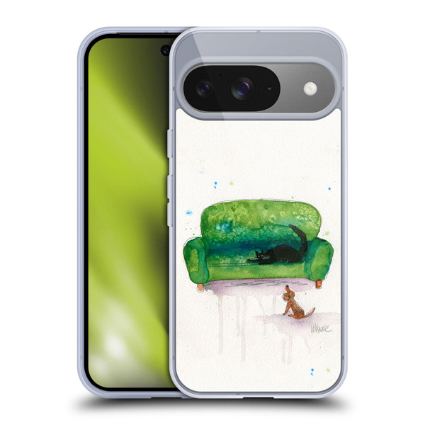 Wyanne Animals 2 Couch Cat and Dog Soft Gel Case for Google Pixel 9 / Pixel 9 Pro
