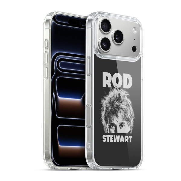 Rod Stewart Art Black And White Soft Gel Case for Apple iPhone 17 Pro Max