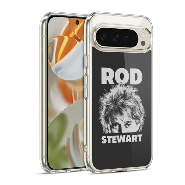 Rod Stewart Art Black And White Soft Gel Case for Google Pixel 9 / Pixel 9 Pro