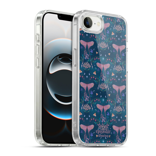 Episodic Drawing Spooky Patterns Halloween Pumpkin Cat Soft Gel Case for Apple iPhone 16e / Apple iPhone 17e & MagSafe