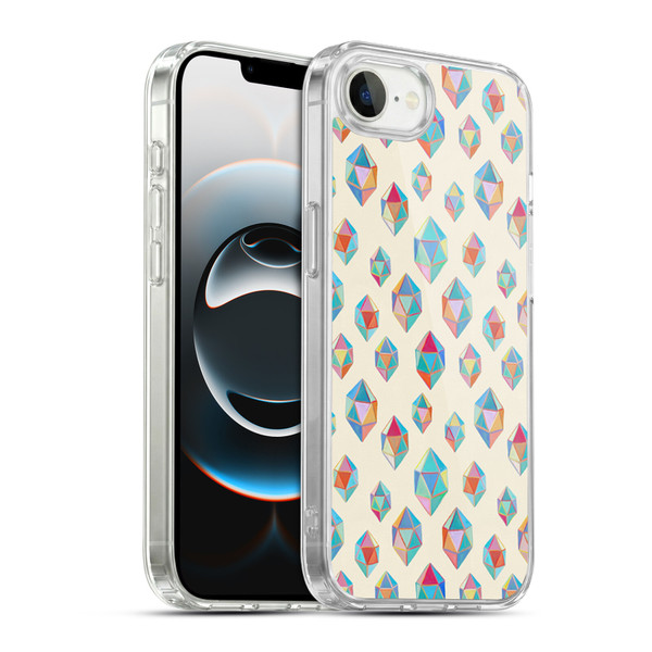 Micklyn Le Feuvre Patterns Floating Gems Soft Gel Case for Apple iPhone 16e / Apple iPhone 17e & MagSafe