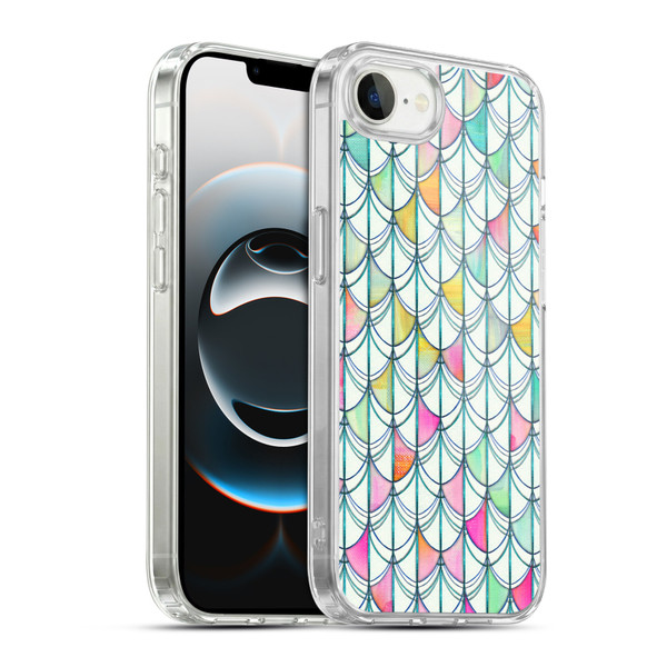 Micklyn Le Feuvre Patterns Fish Scale Cutout Soft Gel Case for Apple iPhone 16e / Apple iPhone 17e & MagSafe