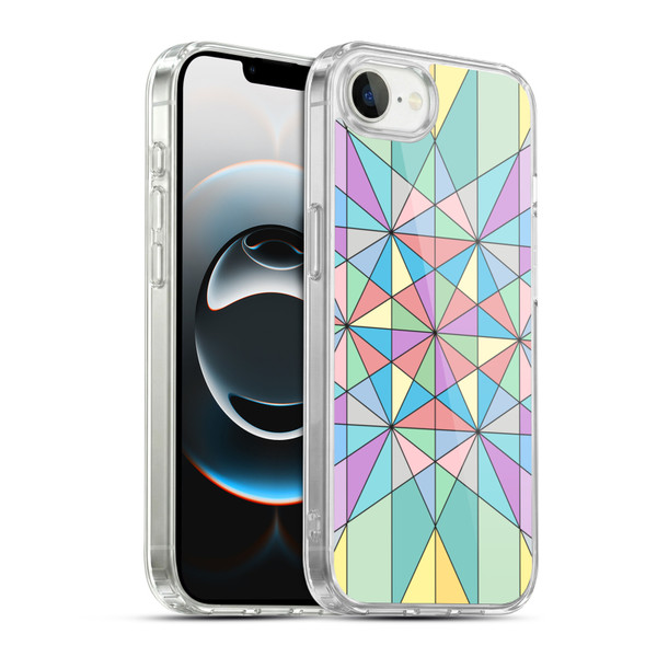 PLdesign Geometric Colourful Pastel Soft Gel Case for Apple iPhone 16e / Apple iPhone 17e & MagSafe