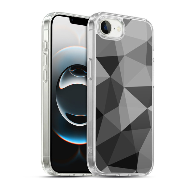 PLdesign Geometric Patterns Dark Gray Mesh Soft Gel Case for Apple iPhone 16e / Apple iPhone 17e & MagSafe