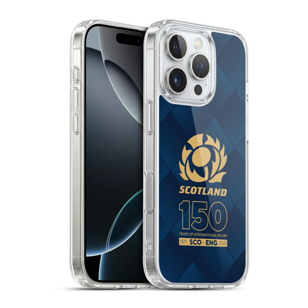 Scotland Rugby 150th Anniversary Halftone Soft Gel Case for Apple iPhone 16 Pro & MagSafe