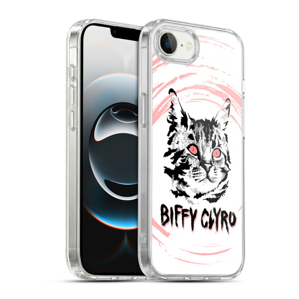 Biffy Clyro Graphics Cat Soft Gel Case for Apple iPhone 16e / Apple iPhone 17e & MagSafe