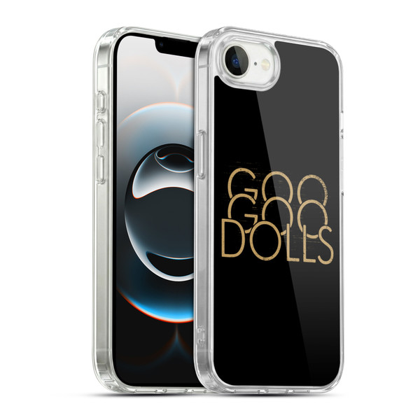 Goo Goo Dolls Graphics Stacked Gold Soft Gel Case for Apple iPhone 16e / Apple iPhone 17e & MagSafe