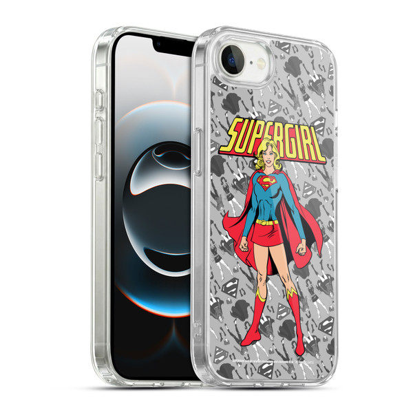 Superman DC Comics Supergirl Comic Art Classic Soft Gel Case for Apple iPhone 16e / Apple iPhone 17e & MagSafe
