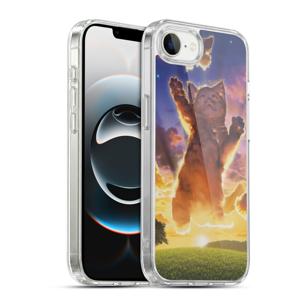 Vincent Hie Felidae Cloud Kitten Sunset Soft Gel Case for Apple iPhone 16e / Apple iPhone 17e & MagSafe