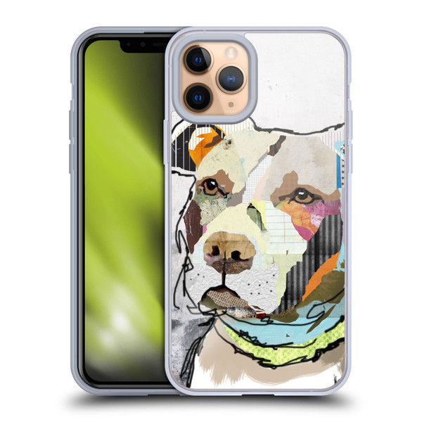 Michel Keck Dogs 3 Pit Bull Soft Gel Case for Apple iPhone 11 Pro