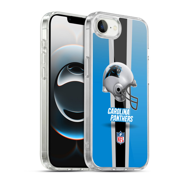 NFL Carolina Panthers Logo Helmet Soft Gel Case for Apple iPhone 16e / Apple iPhone 17e & MagSafe