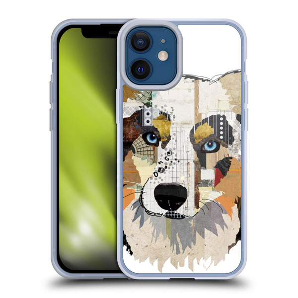 Michel Keck Dogs 3 Australian Shepherd Soft Gel Case for Apple iPhone 12 Mini