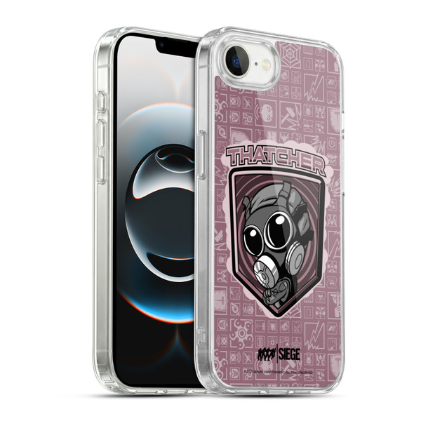 Tom Clancy's Rainbow Six Siege Chibi Operators Thatcher Soft Gel Case for Apple iPhone 16e / Apple iPhone 17e & MagSafe