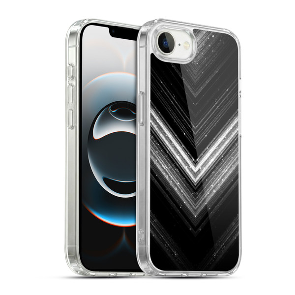 PLdesign Sparkly Metallic Silver Soft Gel Case for Apple iPhone 16e / Apple iPhone 17e & MagSafe
