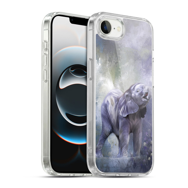Simone Gatterwe Animals 3 Baby Elephant Soft Gel Case for Apple iPhone 16e / Apple iPhone 17e & MagSafe