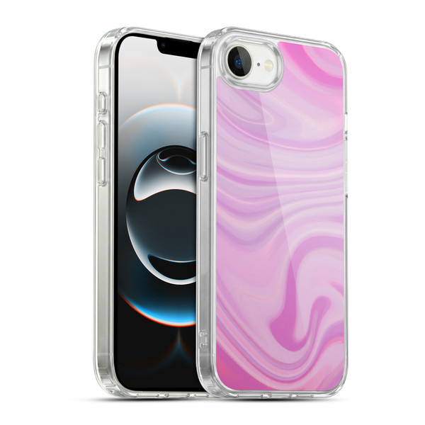 Suzan Lind Marble Swirls Pink Soft Gel Case for Apple iPhone 16e / Apple iPhone 17e & MagSafe