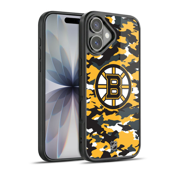 NHL Boston Bruins Camouflage Gel Armour Case For Apple iPhone 17
