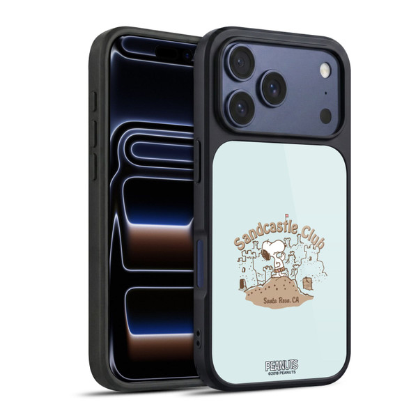 Peanuts Beach Snoopy Sand Castle Gel Armour Case For Apple iPhone 17 Pro