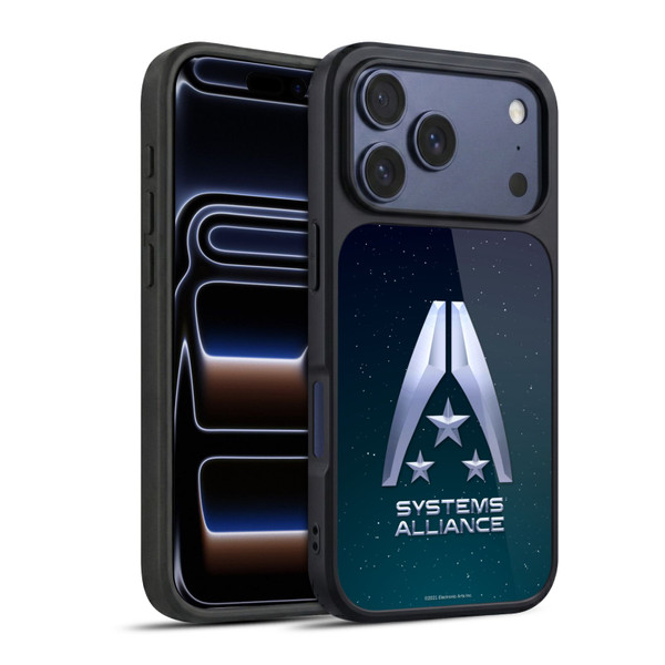 EA Bioware Mass Effect Graphics Systems Alliance Logo Gel Armour Case For Apple iPhone 17 Pro