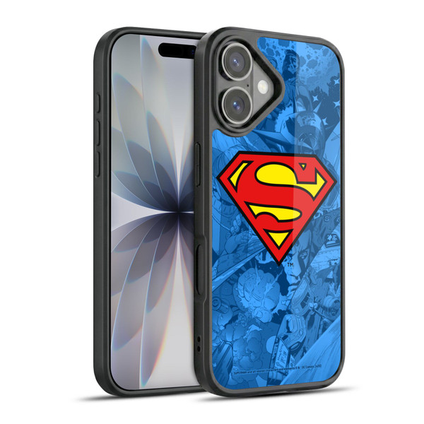 Superman DC Comics Comicbook Art Collage Gel Armour Case For Apple iPhone 17