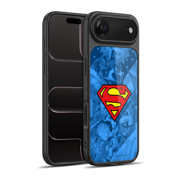 Superman DC Comics Comicbook Art Collage Gel Armour Case For Apple iPhone 17 Air