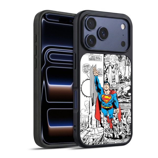 Superman DC Comics Comicbook Art Flight Gel Armour Case For Apple iPhone 17 Pro