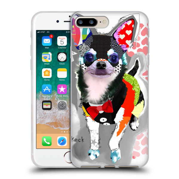 Michel Keck Dogs 3 Chihuahua Soft Gel Case for Apple iPhone 7 Plus / iPhone 8 Plus