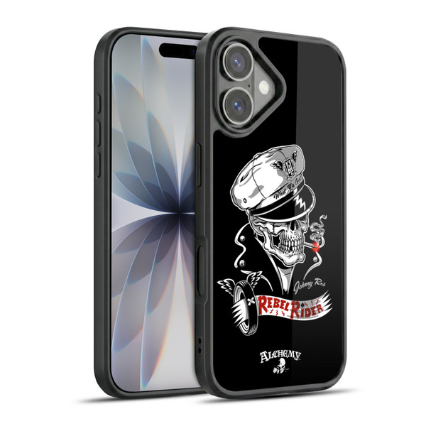Alchemy Gothic Skull Rebel Rider Gel Armour Case For Apple iPhone 17