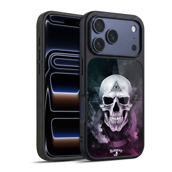 Alchemy Gothic Skull The Void Geometric Gel Armour Case For Apple iPhone 17 Pro