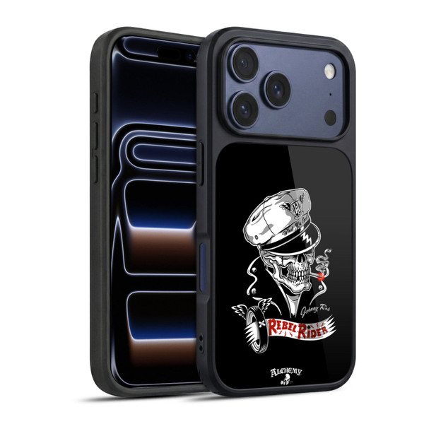 Alchemy Gothic Skull Rebel Rider Gel Armour Case For Apple iPhone 17 Pro