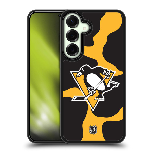 NHL Pittsburgh Penguins Cow Pattern Gel Armour Case For Samsung Galaxy S25