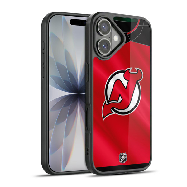 NHL New Jersey Devils Jersey Gel Armour Case For Apple iPhone 17