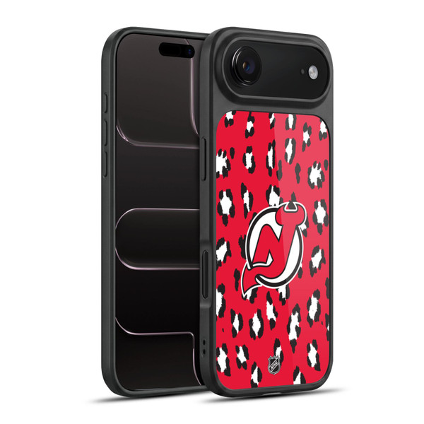 NHL New Jersey Devils Leopard Pattern Gel Armour Case For Apple iPhone 17 Air