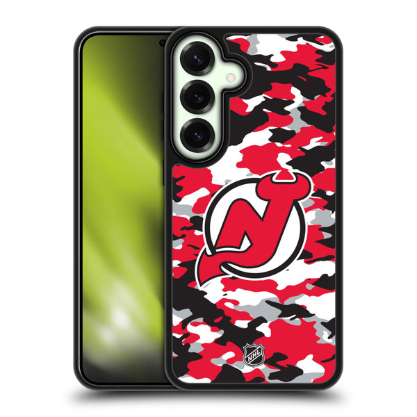 NHL New Jersey Devils Camouflage Gel Armour Case For Samsung Galaxy S25