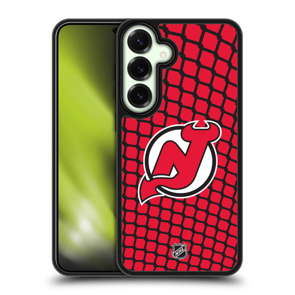 NHL New Jersey Devils Net Pattern Gel Armour Case For Samsung Galaxy S25