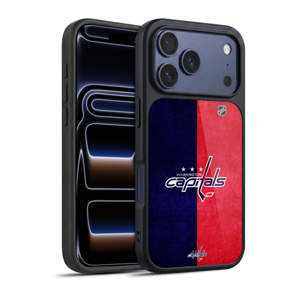 NHL Washington Capitals Half Distressed Gel Armour Case For Apple iPhone 17 Pro