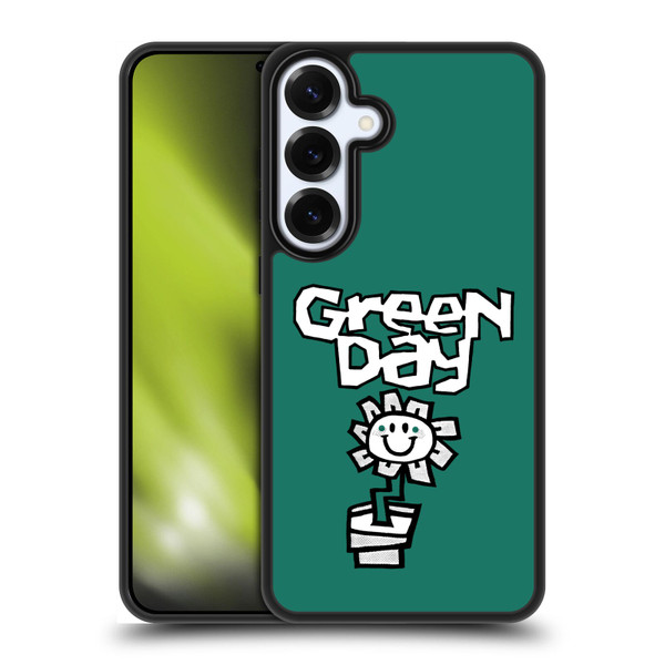 Green Day Graphics Flower Gel Armour Case For Samsung Galaxy S25+