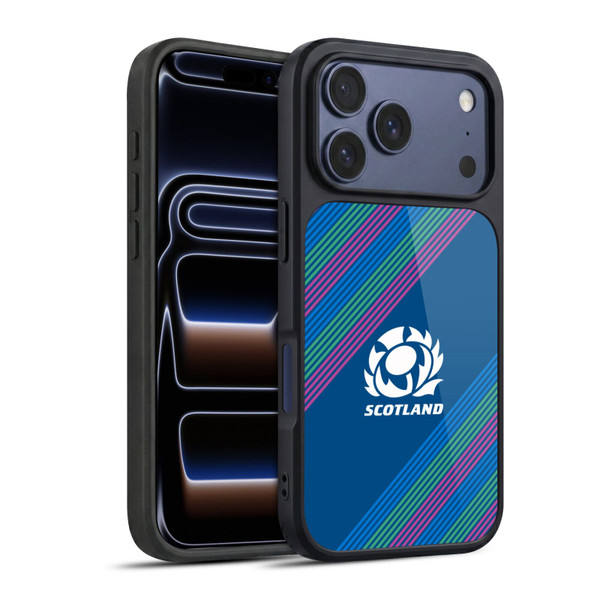 Scotland Rugby Graphics Stripes Gel Armour Case For Apple iPhone 17 Pro