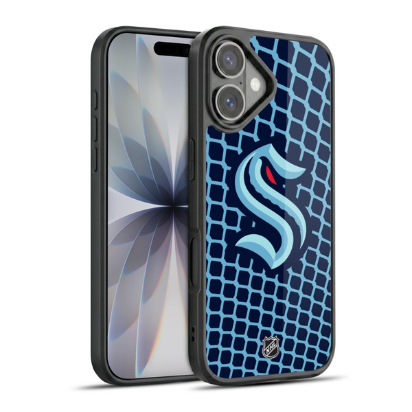 NHL Seattle Kraken Net Pattern Gel Armour Case For Apple iPhone 17