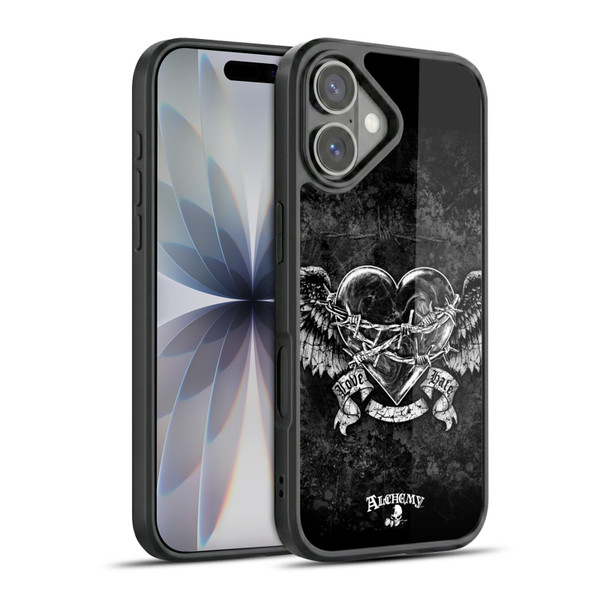 Alchemy Gothic Wing Black Romance Gel Armour Case For Apple iPhone 17