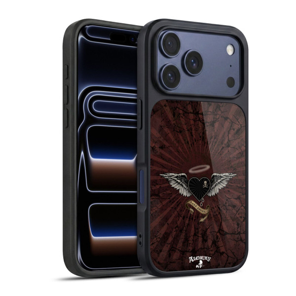 Alchemy Gothic Wing Dark Angel Heart Gel Armour Case For Apple iPhone 17 Pro