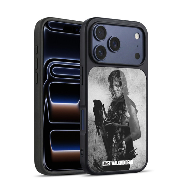 AMC The Walking Dead Double Exposure Daryl Gel Armour Case For Apple iPhone 17 Pro