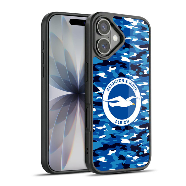 Brighton & Hove Albion F.C Logo Camou Gel Armour Case For Apple iPhone 17