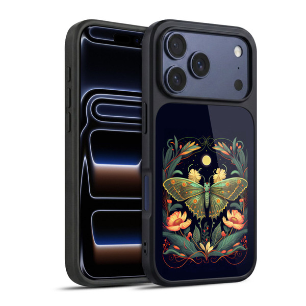 JK Stewart Graphics Lunar Moth Night Garden Gel Armour Case For Apple iPhone 17 Pro